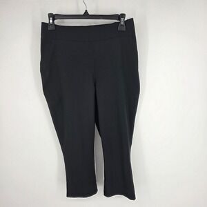 Columbia Omni-Shield Black Capri Pants Womens Medium Water Repellent Hiking Crop